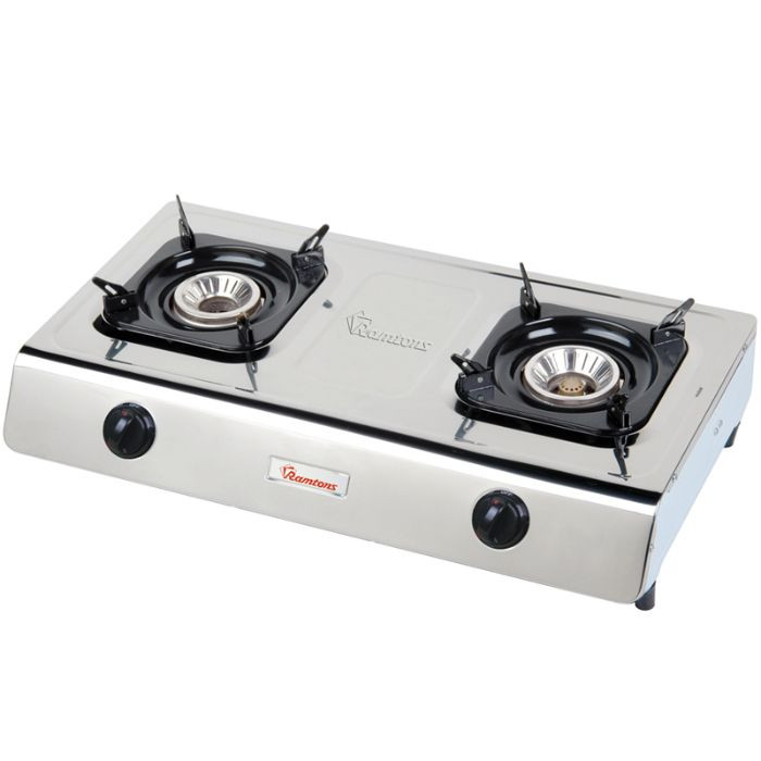 RAMTONS GAS COOKER 2 BURNER STAINLESS STEEL- RG/518